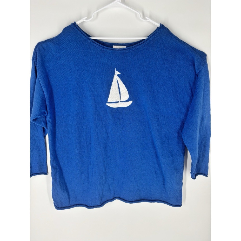 Belle By Kim Gravel Harbor Island Sweater‎ Roll Neck Sweater Size 2X Nautical